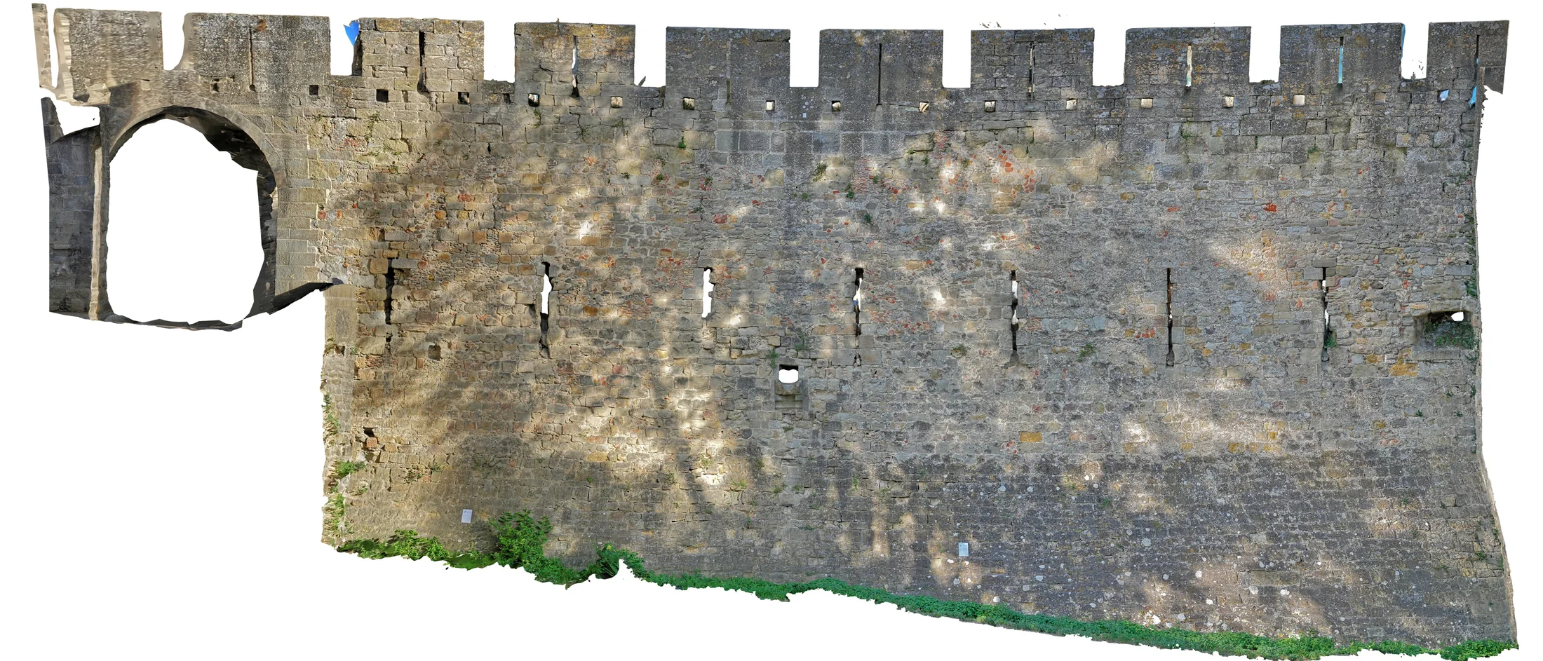 Développé de la barbacane extérieure à Carcassonne